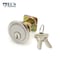 Ecs Hardware Durable Premium Rim Cylinder, 1-1/8 Inch, Keyed Alike, Schlage SC1 Keyway, US26D, Satin Chromium Plated ECSH-RC01-26D-SC1-KA5 - alternate 4