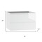 Homeroots 28" White Wood Freestanding Bathroom Vanity With White Sink And Two Drawers 627453 - alternate 3