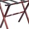 Homeroots Hotel Cherry Mahogany Folding Luggage Rack With Black Straps 383075 - alternate 7