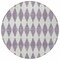 Homeroots 8' Purple And Lilac Round Geometric Washable Indoor Outdoor Area Rug 577099 - alternate 6