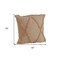 Homeroots Set of Two Tan Diamond Cotton Throw Pillow With Fringe, 2PK 554590 - alternate 7