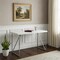 Homeroots 47" White and Silver Computer Desk 333495 - alternate 6