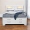 Homeroots Solid Wood Queen White Eight Drawers Bed 383794 - alternate 5