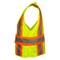Reflective Apparel ANSI Type R Class 2 Breakaway Mesh Vest with Adjustable Side Wrap Closure 576ET-LM-6X-8X - alternate 4