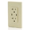 Leviton USBReceptacle, 20A, Ivory, Thermoplastic T5836-I - alternate 6