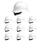 Malta Dynamics Full Brim Hard Hat, Polyethylene, 4 Point Ratchet, Type 1, Class E and G, White HHW2004-Case - alternate 1
