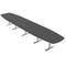 Skutchi Designs Arc Boat Conference Table With Power, 48 in W, 216 in L HAR-ABOT-48X216-T-WA7949-NA - alternate 1