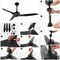 Jonathan Y Aldrin 50" Modern Minimalist Iron/Plastic Mobile-App/Remote-Controlled 6-Speed Razor Ceiling Fan, Bla JYL9715A - alternate 11