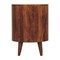 Homeroots 22" Chestnut Solid Wood Oval One Drawer Nightstand 651594 - alternate 9