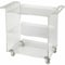 Homeroots Clear Acrylic Rolling Server Bar Cart 388954 - alternate 5