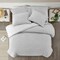 Homeroots Gray King Polyester 180 Thread Count Washable Duvet Cover Set 529073 - alternate 8