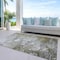 Homeroots 8' X 10' Brown Taupe And Ivory Abstract Washable Indoor Outdoor Area Rug 582155 - alternate 9