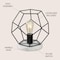 Jonathan Y James 10" MidCentury Glam Metal/Marble Geometric LED Table Lamp, Black/White JYL1047C - alternate 5