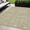 Homeroots 5' X 8' Taupe And Beige Floral Washable Indoor Outdoor Area Rug 604684 - alternate 1