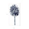 Homeroots Palm Tree Blue II White Framed Print Wall Art 526994 - alternate 4