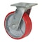 Vestil Polyurethane Swivel Caster 6 In. Diameter x 2 In. Width 772 Lb. Capacity Red CST-PU-6X2-S - alternate 5