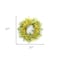 Homeroots 27" Green And Yellow Fern Artificial Wreath 516100 - alternate 5