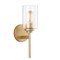 Jonathan Y Juno 13" 1-Light Farmhouse Industrial Metal/Glass Cylinder LED Sconce, Brass Gold/Clear JYL9547B - alternate 7