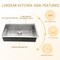 Wrightmaster 33 in. Undermount 16-Gauge Single Bowl Stainless Steel Workstation Kitchen Sink with Cutting Board ZOR-US331910R1 - alternate 7