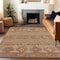 Homeroots 5' X 8' Beige Taupe And Gold Tribal Washable Indoor Outdoor Area Rug 615393 - alternate 8