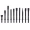 Sunex Air Hammer Chisel Standard 10 Piece Set In Portable Tool Roll ACS10 - alternate 6