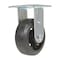 Vestil Rubber Rigid Caster 5 In. Diameter x 2 In. Width 440 Lb. Capacity Dark Black CST-VE-5X2MR-R - alternate 1