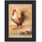 Homeroots Rooster Montage I Black Framed Print Wall Art 415344 - alternate 1