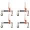 Mytee Products 4PK 3/8in-1/2in Folding Handle Ratchet Load Binder w/ Grab Hook 12,000 lb WLL, 4PK CBRS-FH38-SOx4 - alternate 1