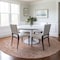 Homeroots 8' Coral And Pink Round Oriental Washable Indoor Outdoor Area Rug 603805 - alternate 6