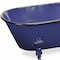 Homeroots 5" Blue Metal Hand Painted Decorative Tub Tabletop Sculpture 399641 - alternate 7