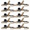 Tie 4 Safe 3'' x 30' Ratchet Strap w/ Chain Extension. WLL: 5,400 LBS Black, 10PK RT20R-1530-F87-BLK-C-10 - alternate 1