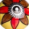 Homeroots Set of Eight Red And Yellow Floral Ceramic Drawer Pull Knobs, 8PK 358117 - alternate 7