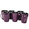 Elama Mulberry 14 oz Stoneware Mugs in Purple, 6PK EL-MULBERRY-6PC-CUPS - alternate 7