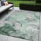 Homeroots 5' X 8' Green Abstract Washable Non Skid Indoor Outdoor Area Rug 559509 - alternate 1