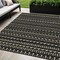 Homeroots 5' X 8' Black And Taupe Striped Washable Indoor Outdoor Area Rug 610517 - alternate 1