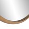 Homeroots 32" Antiqued Brushed Brass Round Wall Mirror 401208 - alternate 8