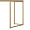 Homeroots 45" Cream and Gold Wood and Stainless Steel Writing Desk With Two Drawers 543811 - alternate 6