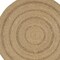 Homeroots 3' Natural And Brown Round Handmade Indoor Outdoor Area Rug 552466 - alternate 8