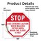 Signmission Stop Use Extreme Caution When Walki, 18 Inch X 18 Inch, Vinyl Decal OC-D-18-42 - alternate 3
