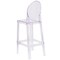 Flash Furniture Ghost Transparent Crystal Barstool with Oval Back, PK4 4-OW-GHOSTBACK-29-GG - alternate 10