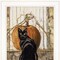 Homeroots Set Of Two Harvest Moon with A Black Cat and Truck 1 White Framed Print Kitchen Wall Art, 2PK 407939 - alternate 5