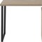 Homeroots 47" Taupe and Black Wood and Metal Sled Computer Desk 489906 - alternate 8