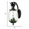 Homeroots Matte Black Hanging Pineapple Wall Light 398404 - alternate 6