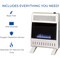 Procom Heating Natural Gas Ventless Blue Flame Heater with Base Feet, 20,000 BTU, T-Stat Control MN200TBA-B - alternate 6