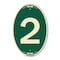 Signmission Number 2, 12 Inch X 18 Inch Architectural Oval, Heavy Gauge Aluminum A-OV-G-1218-22897 - alternate 1