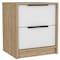 Homeroots 19" White Wood Two Drawer Nightstand 543654 - alternate 8