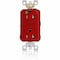 Leviton Receptacle, 20 A, 125V AC, Red AGTR2-HGR - alternate 1