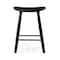 Homeroots 25" Black Solid Wood Backless Counter Height Bar Chair 632441 - alternate 7