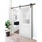 Sartodoors Sturdy Barn Door Frosted Glass White 18x96 Solid Core Modern Interior VEREGIO7339BD-B-WS-1896 - alternate 1