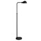Homeroots 66" Black Reading Floor Lamp With Black Dome Shade 523427 - alternate 1